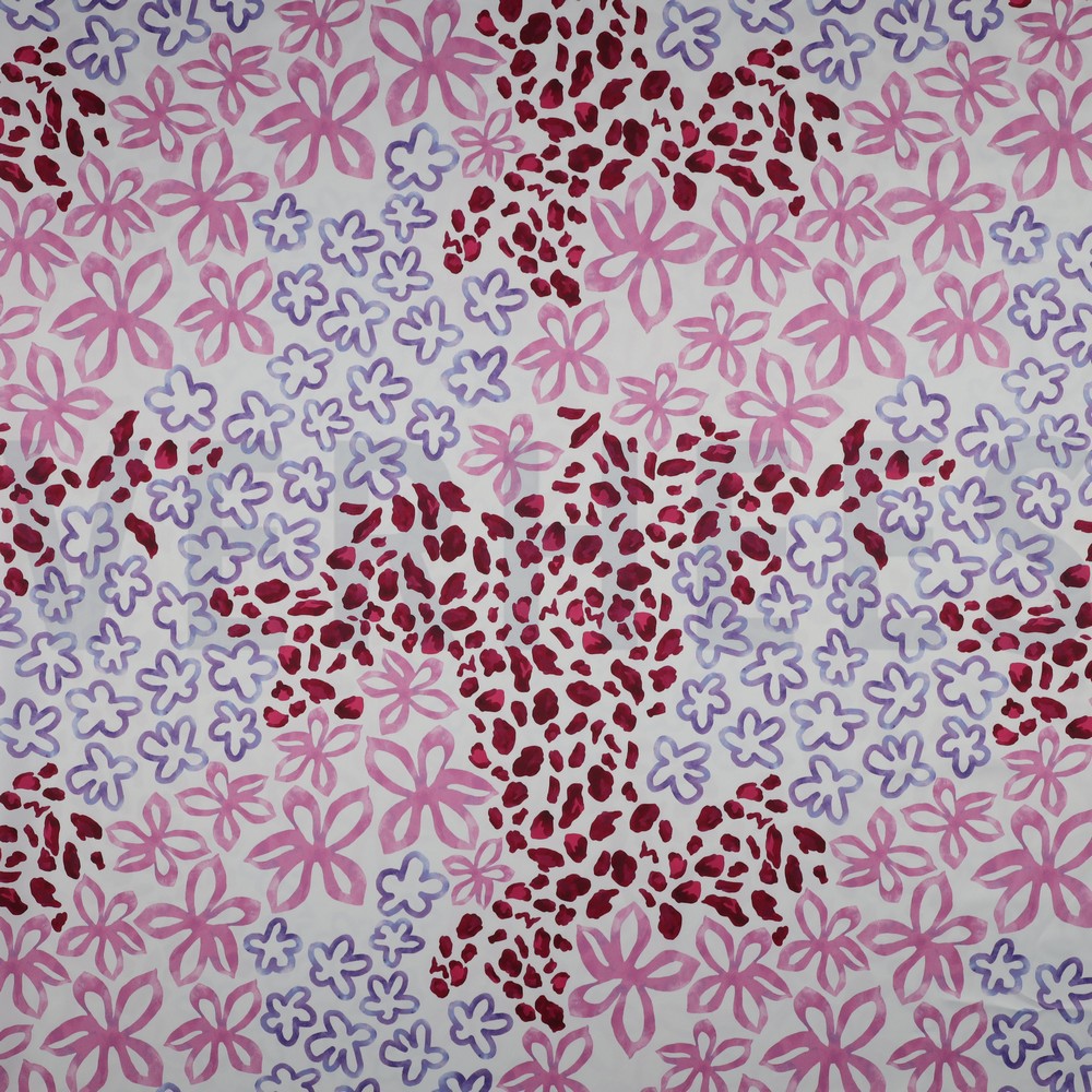 ROYAL MICRO SATIN DIGITAL ABSTRACT WHITE