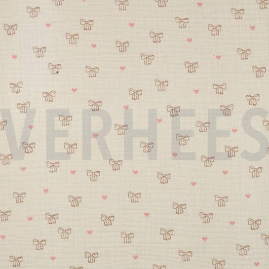 DOUBLE GAUZE GOTS NATURAL STRIKJES NATUREL #7