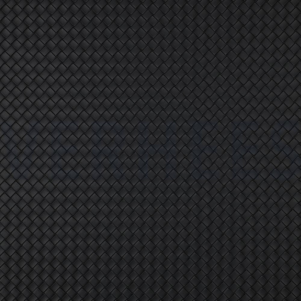 FAUX LEATHER WOVEN BLACK