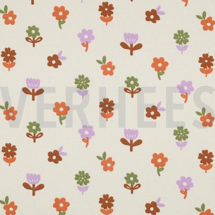 WAFFLE JERSEY FLOWERS OFF WHITE (hover)