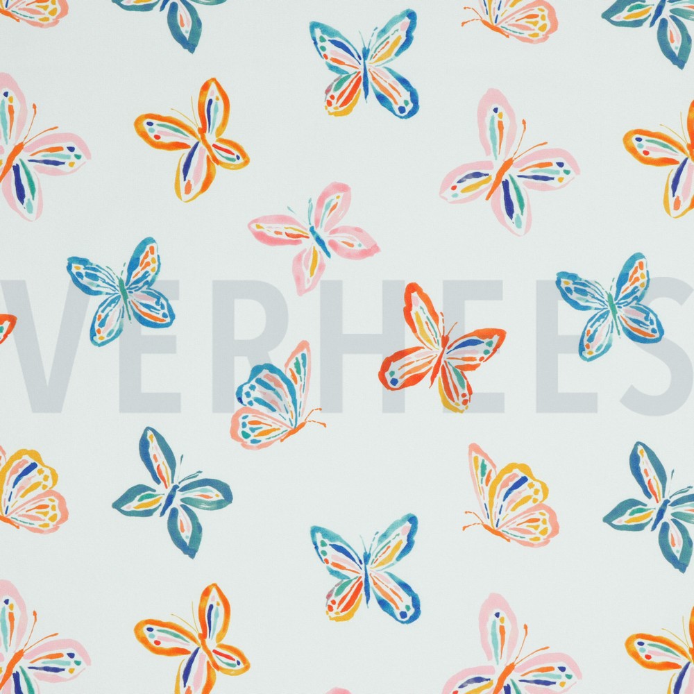 SOFTSHELL DIGITAL BUTTERFLIES WHITE
