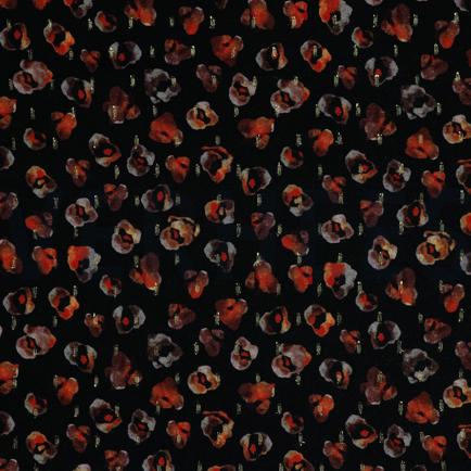 VISCOSE LUREX DIGITAAL DIERENHUID ZWART (hover)