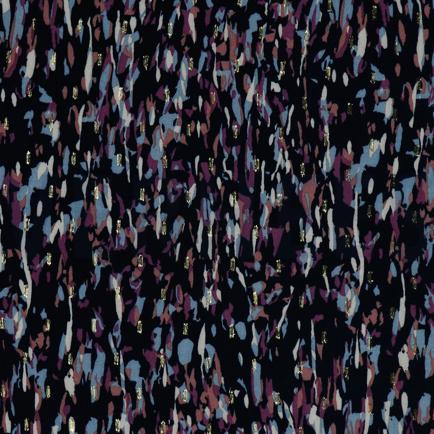 VISCOSE LUREX ABSTRACT MARINEBLAUW (hover)
