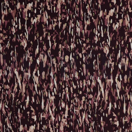 VISCOSE LUREX ABSTRACT BURGUNDY #7