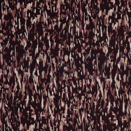 VISCOSE LUREX ABSTRACT BORDEAUXROOD (hover)