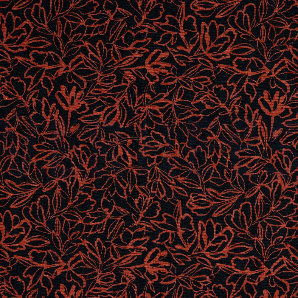 LINNEN VISCOSE GEWASSEN MARINEBLAUW