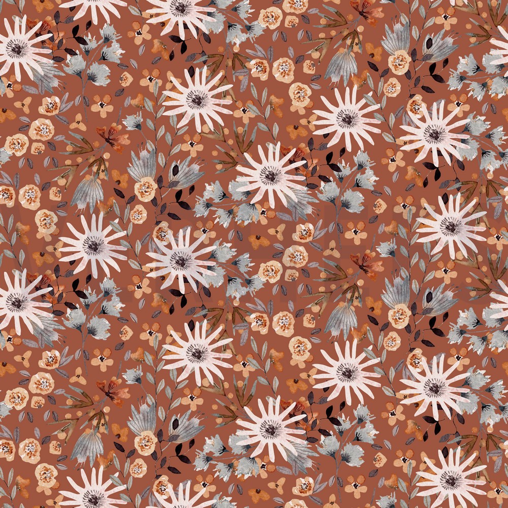 SWEAT DIGITAL BLUMEN TERRACOTTA