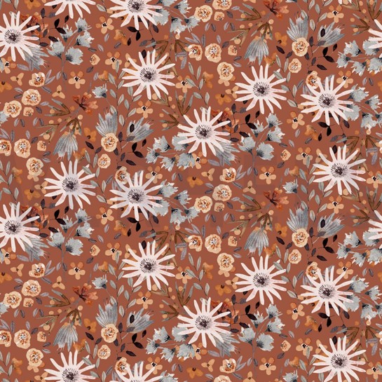 SWEAT DIGITAL FLOWERS TERRACOTTA #7
