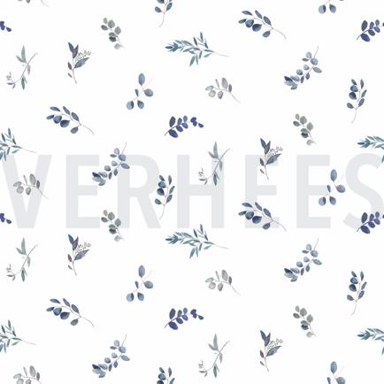 JERSEY DIGITAAL EUCALYPTUS WIT/BLAUW (hover)