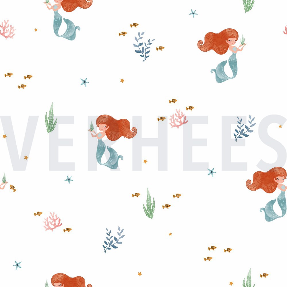 JERSEY DIGITAL MERMAIDS WHITE