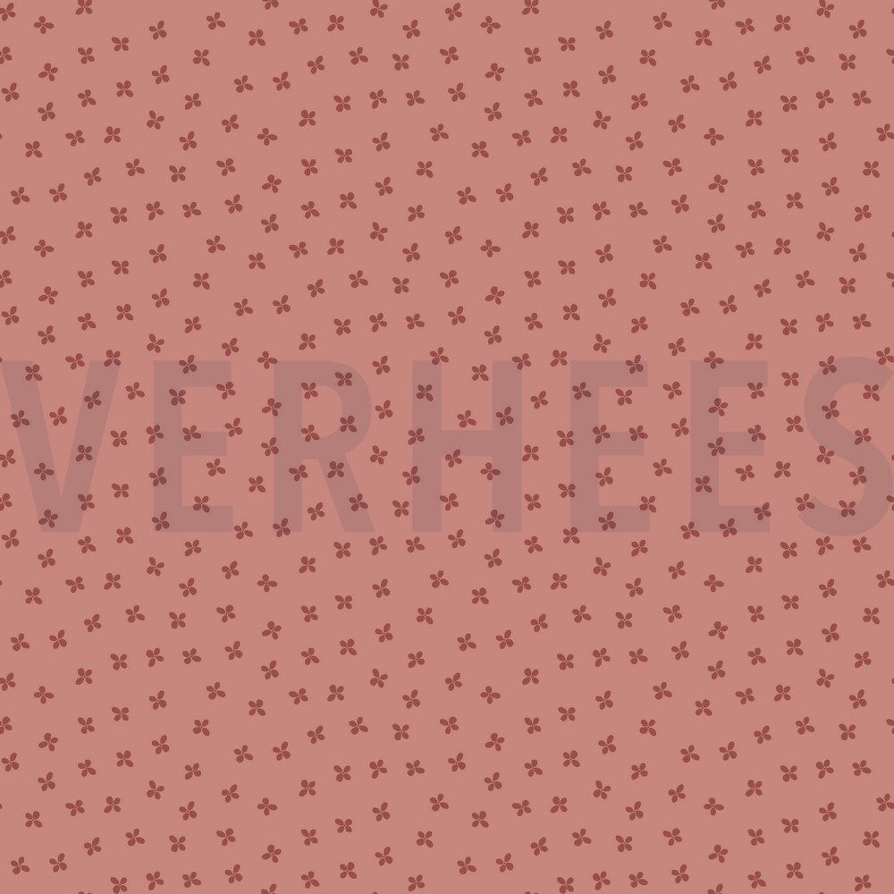 NICKY VELOURS KLEINE BLOEMEN BLUSH