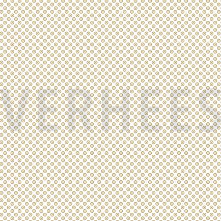 BAUMWOLLE POPELINE MINIMALS WEISS/GELB (hover)