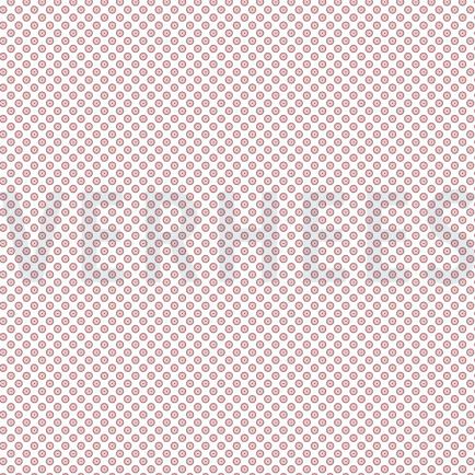 BAUMWOLLE POPELINE MINIMALS WEISS/DUNKELROSA (hover)