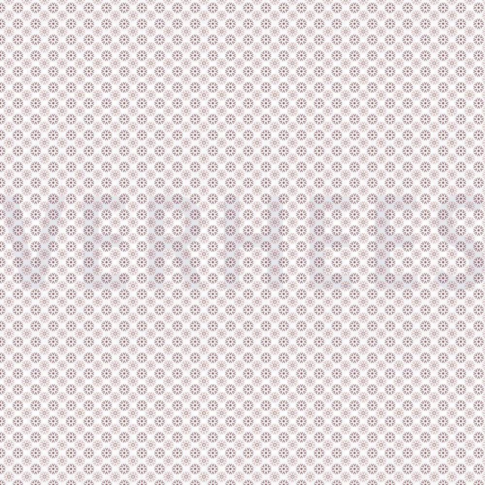 KATOENEN POPLIN MINIMALS WIT/DONKERROZE
