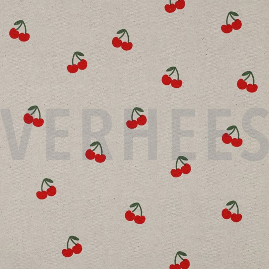 CANVAS LEINENOPTIK KIRSCHEN NATUR #7