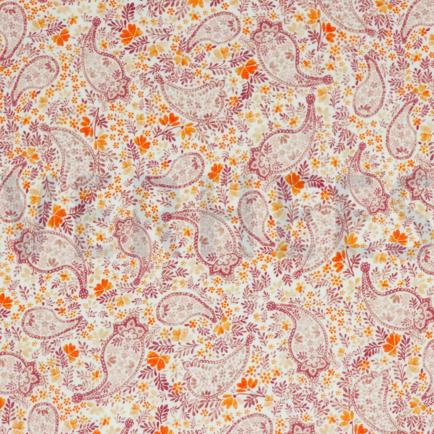 DOUBLE GAUZE DIGITAAL PAISLEY OUD BLUSH (hover)