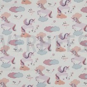 KATOENEN POPLIN EENHOORNS WIT (thumbnail)