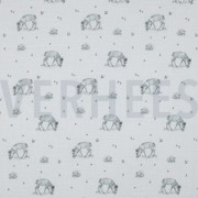 DOUBLE GAUZE GOTS DIGITAAL BOS WIT (thumbnail)