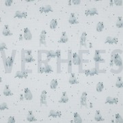 DOUBLE GAUZE GOTS DIGITAAL BOS WIT (thumbnail)