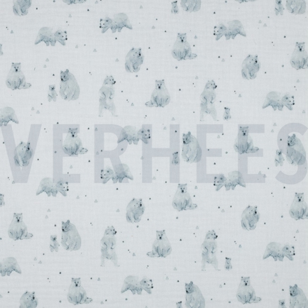 DOUBLE GAUZE GOTS DIGITAAL BOS WIT (hover)