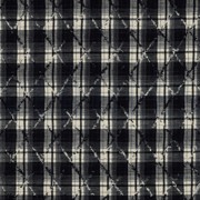 BRUSHED YARN DYED CHECKS EMBROIDERY NAVY (thumbnail)