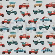 FINE POPLIN DIGITAL CARS WHITE (thumbnail)