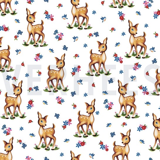 FRENCH TERRY DIGITAL ANIMALS WHITE #7