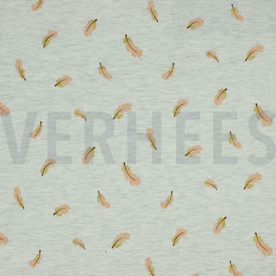 JERSEY MELANGE GLITTER VEREN ECRU GEMÊLEERD #7