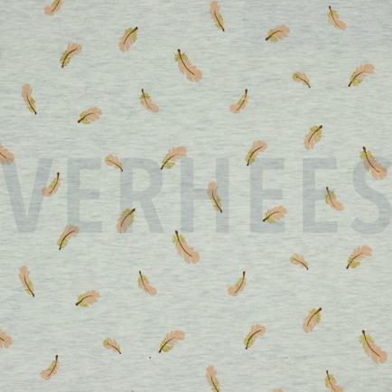 JERSEY MELANGE GLITTER FEATHER ECRU MELANGE (hover)