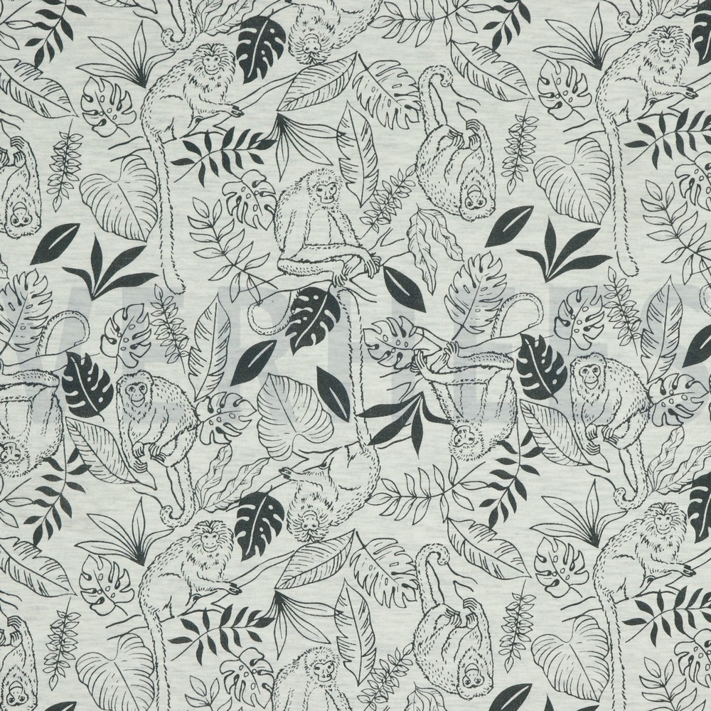 JERSEY MELANGE APEN ECRU GEMÊLEERD