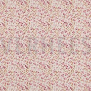 BAUMWOLLE POPELINE BLUMEN ROSA (thumbnail)