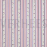 BAUMWOLLE POPELINE BLUMEN LILA/VIOLETT (thumbnail)