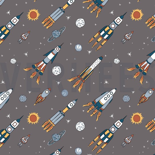 FRENCH TERRY SPACE ROCK GREY #7