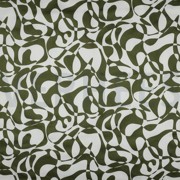 BAUMWOLLE SATIN ABSTRACT ARMEEGRÜN (thumbnail)