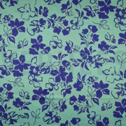 COTON SATIN FLEURS SAUGE (thumbnail)