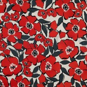 KATOEN SATIJN BLOEMEN GEBROKEN WIT (thumbnail)