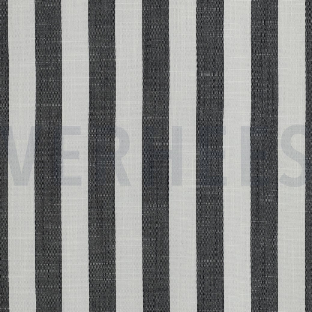 VISKOSE GARNGEFÄRBT STREIFEN MARINEBLAU