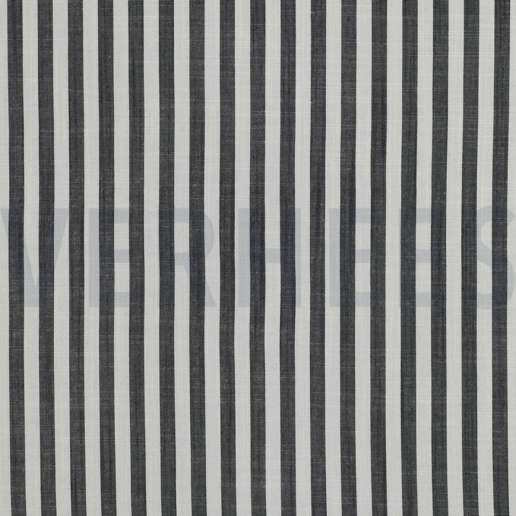 VISKOSE GARNGEFÄRBT STREIFEN MARINEBLAU