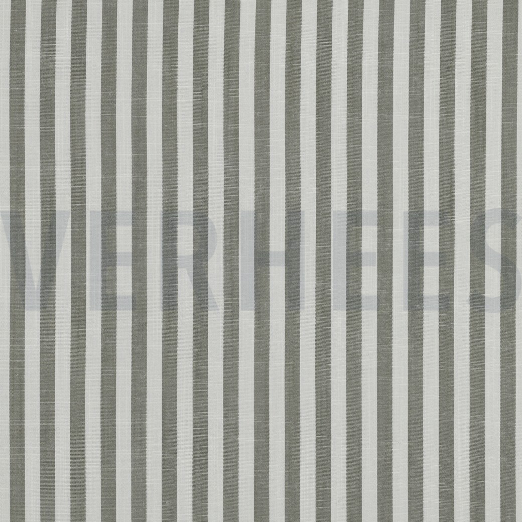 VISCOSE GARENGEVERFD STREPEN GROEN