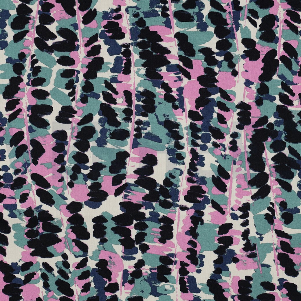 COTON VISCOSE ABSTRACT VERT