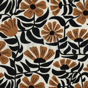TOILE DÉCORATION FLEURS BLANC CASSÉ (thumbnail)
