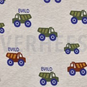 JERSEY MELANGE CONSTRUCTION VEHICLES LIGHT SAND (thumbnail)