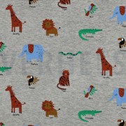 JERSEY MELANGE SAFARITIEREN GRAU (thumbnail)