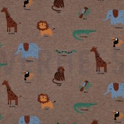 JERSEY MELANGE SAFARITIEREN TAUPE (thumbnail)