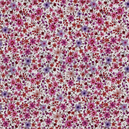 JERSEY DIGITAL BLUMEN FUCHSIA #7