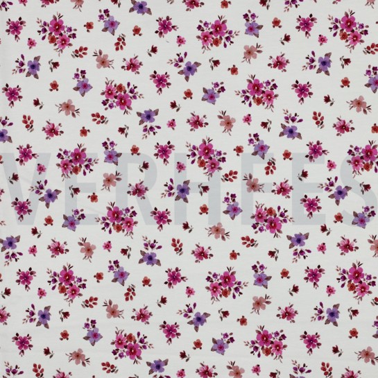 JERSEY DIGITAL BLUMEN FUCHSIA #7
