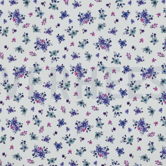 JERSEY DIGITAL BLUMEN LILA/VIOLETT #7