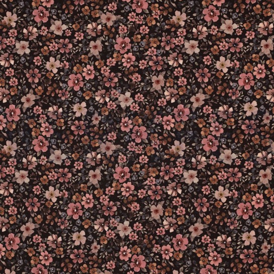 JERSEY DIGITAL BLUMEN BRAUN #7