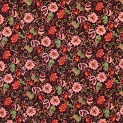 JERSEY DIGITAL FLOWERS BURGUNDY (thumbnail)