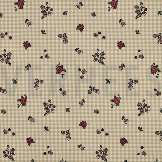 JERSEY GOTS NATURAL BLUMEN NATUR/SALBEI #7